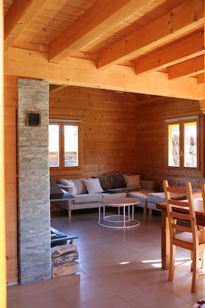 Télévision, cheminée