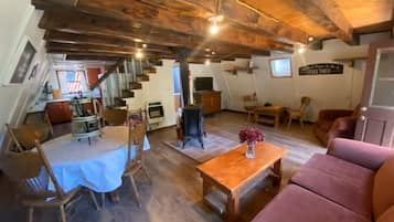Smart TV y chimenea