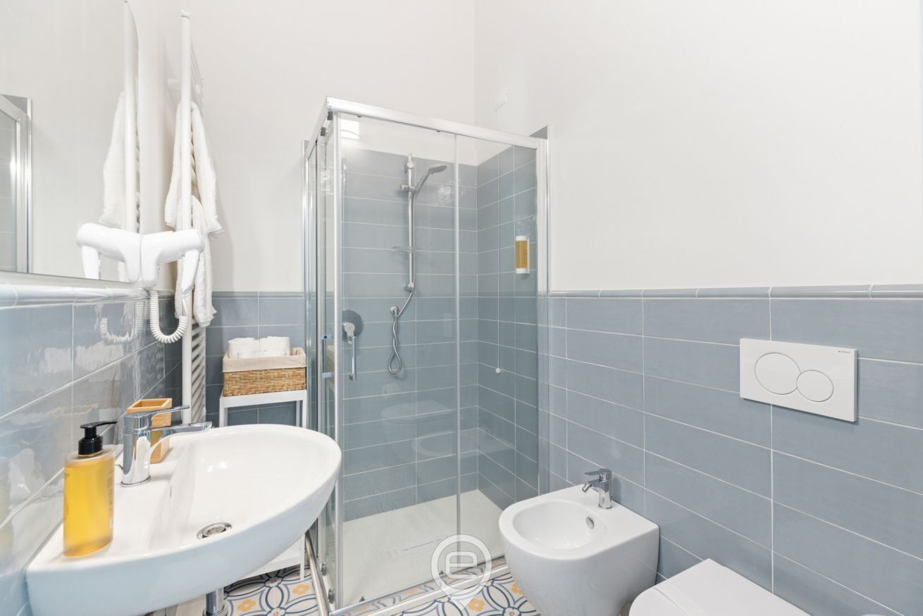 Dusche, Haartrockner, Bidet, Handtücher