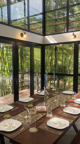 Beautiful House With Views To The Reservoir And Wonderful Waterfalls.