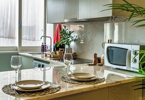 Microwave, oven, stovetop