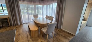 Dining - Modern Hilltop Retreat with Mountain Views (Rotorua)