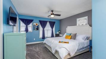 2 slaapkamers, een strijkplank/strijkijzer, wifi, beddengoed