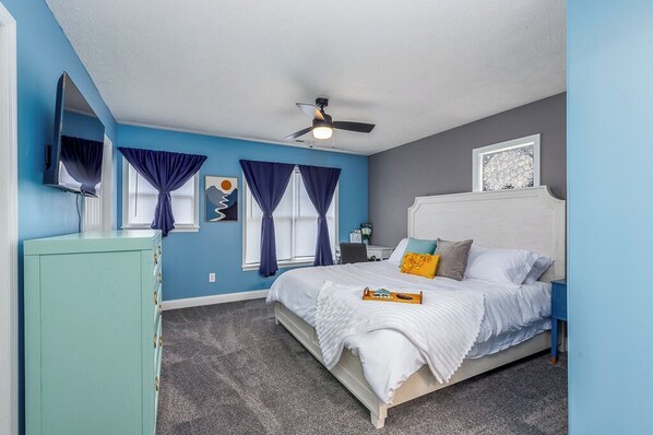 2 bedrooms, iron/ironing board, WiFi, bed sheets