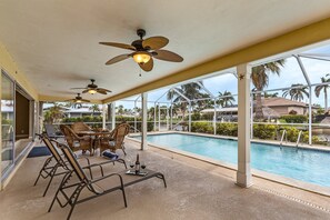 A heated pool
