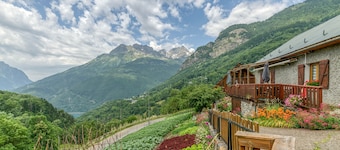 Room 'Chambre 5' with Mountain View and Balcony