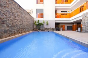 A heated pool
