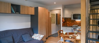 Apartamento 'Cosy Studio Mezzanine' con vistas a la montaña y balcón