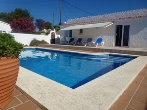 Pool - Villa 'Marrón' with Private Pool, Wi-Fi and Air Conditioning (Cala en Porter)