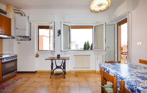 Fridge, oven, stovetop