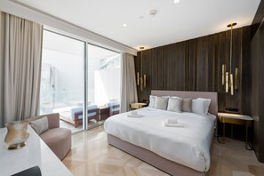 2 bedrooms, in-room safe, iron/ironing board, WiFi