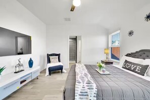 4 bedrooms, iron/ironing board, travel cot, free WiFi