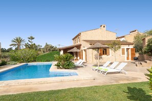 Pool - CAS BATLET - Rustic villa with private pool and free Wi-Fi (Felanitx)