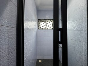 Shower, toilet paper