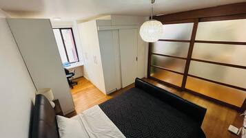 1 habitación, tabla de planchar con plancha, wifi y ropa de cama