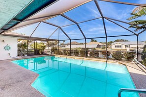 A heated pool