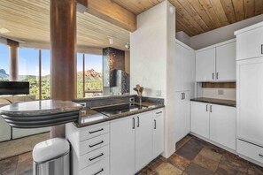 Kühlschrank, Mikrowelle, Herdplatte, Geschirrspüler