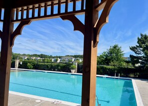Piscina coperta, una piscina riscaldata