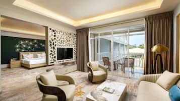 Luxury Suite, Balcony, Garden View | Pemandangan taman