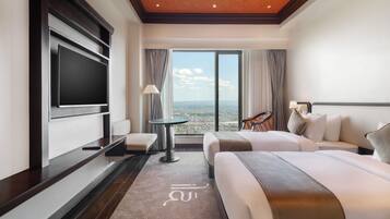 Deluxe Twin Room with Mountain View and City View | View from room