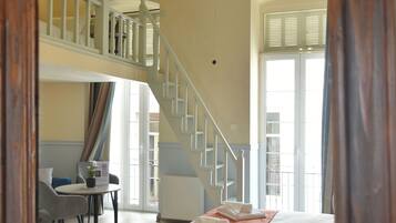 Luxury Quadruple Room, Balcony, City View | Blackout drapes, soundproofing, iron/ironing board, free WiFi