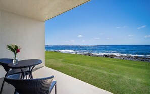 Outdoor dining - Kuhio Shores Unit 114 Oceanfront 2 Bedroom 2 Bath (Poipu)