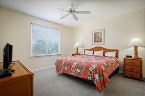 2 bedrooms, in-room safe, iron/ironing board, WiFi