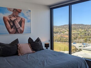 1 bedroom, desk, iron/ironing board, WiFi - "Air" penthouse living @Woden (Phillip)