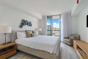 1 makuuhuone, silitysrauta/-lauta, vauvan matkasänky, Wi-Fi