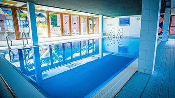 Indoor pool, a heated pool