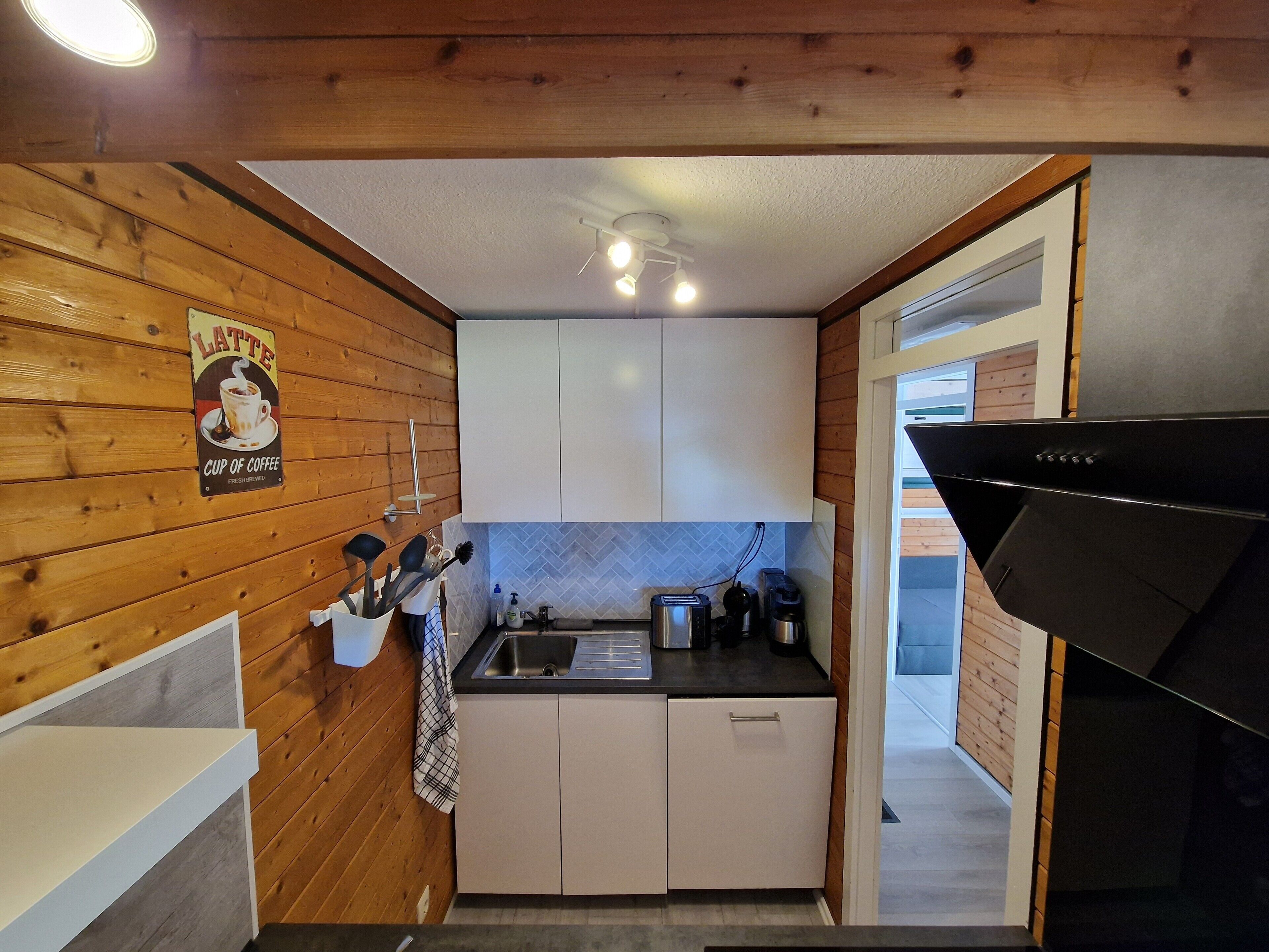 Fridge, oven, stovetop, dishwasher