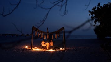 Outdoor wedding area