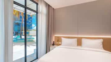 Chambre Double Standard | 1 chambre, draps en coton égyptien, literie de qualité supérieure