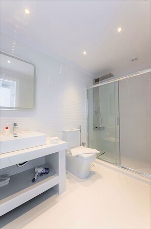 Douche, sèche-cheveux, bidet