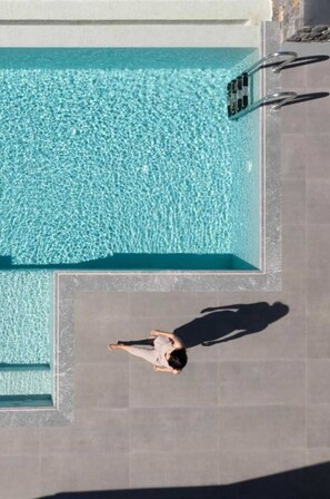 A heated pool