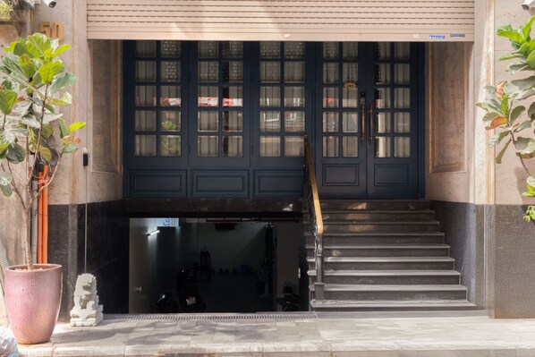 Overnatningsstedets facade