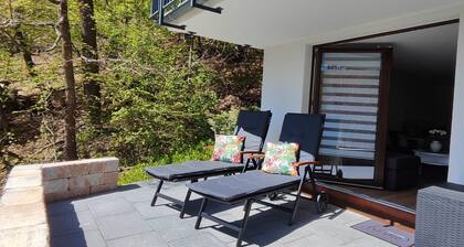 Chalet am Diemelsee vacation apartment with terrace in Sauerland Willingen Winterberg