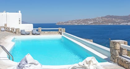 Villa BiancaRosa with amazing views of little Venice & Mykonos Windmills
