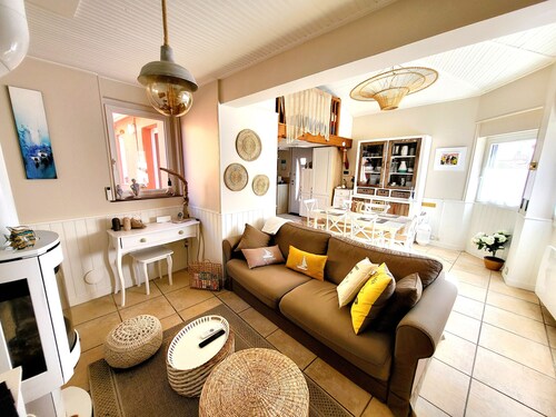 Modern fisherman's house with terrace, near sea and shops - BBQ - Free WIFI