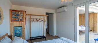 PMR Apartment T3 Biscarrosse 6 People, A/C Parking