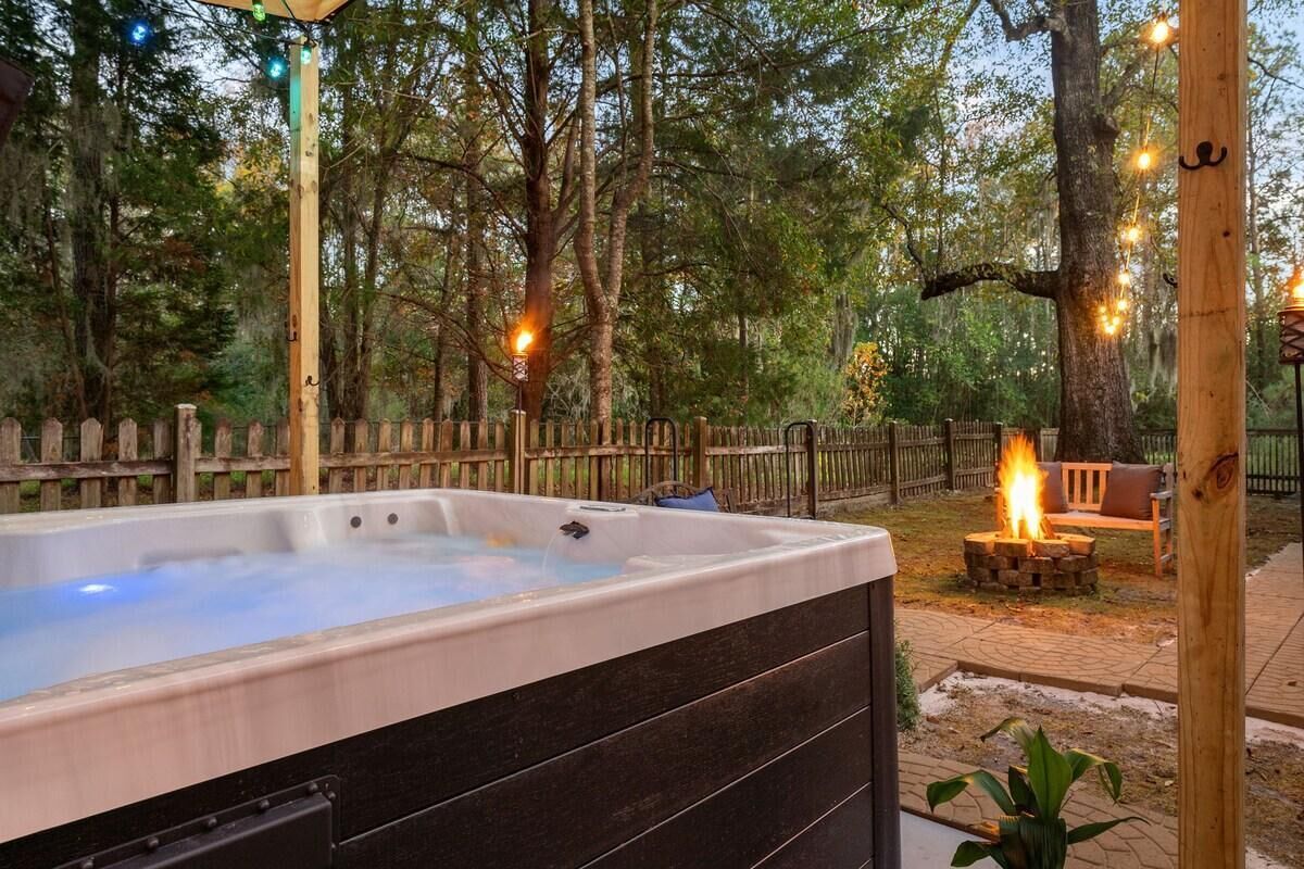 Idromassaggio all'aperto