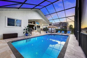 A heated pool