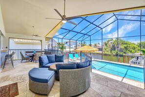 A heated pool