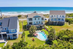 Exterior - Oceanfront | Pet Friendly | Private Pool | Hot Tub (North Topsail Beach)
