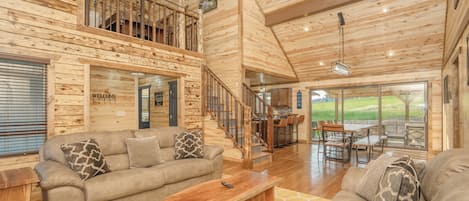 TV, fireplace, video games