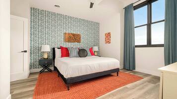 5 bedrooms, iron/ironing board, travel cot, WiFi