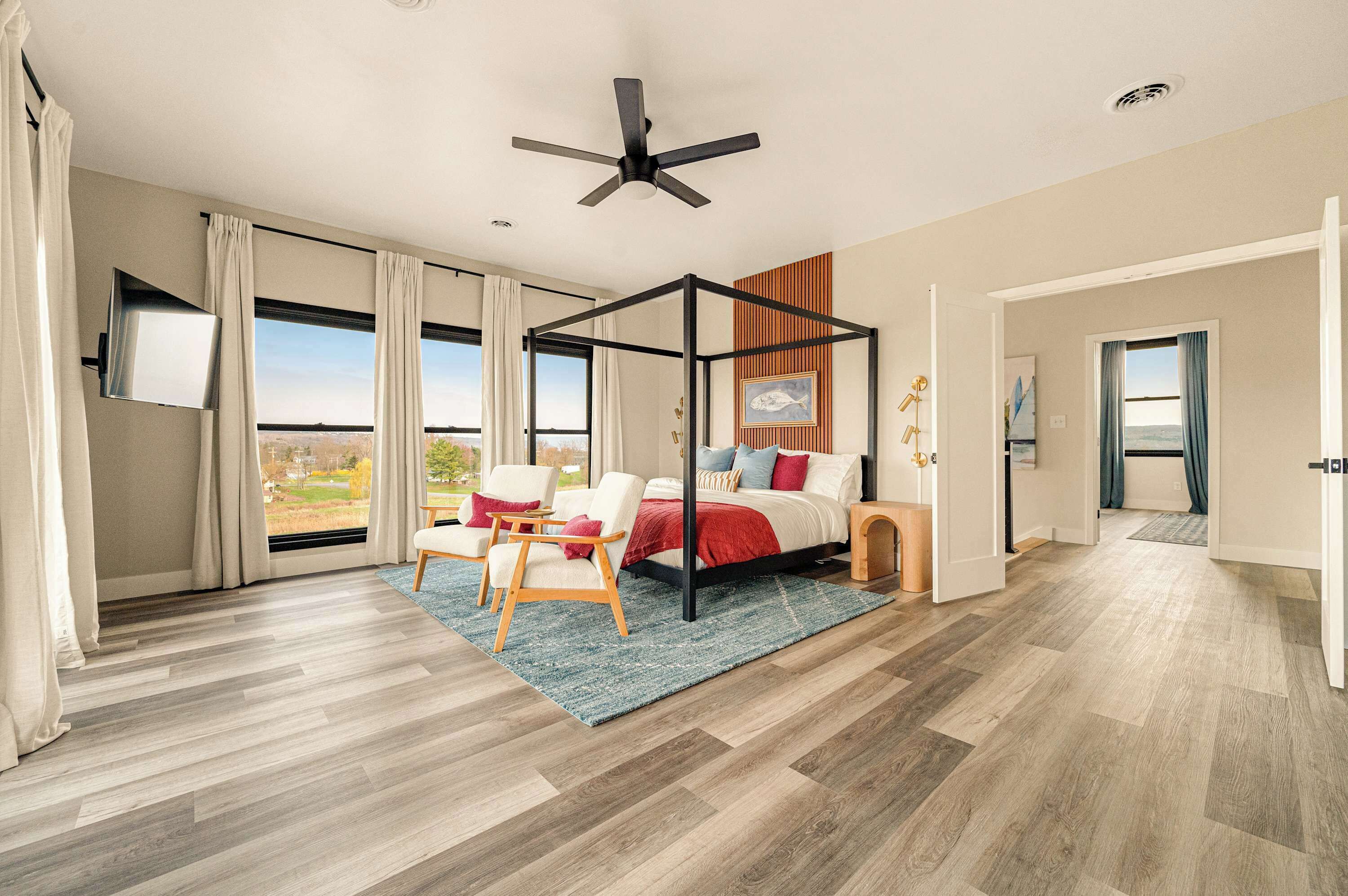 5 bedrooms, iron/ironing board, travel cot, WiFi