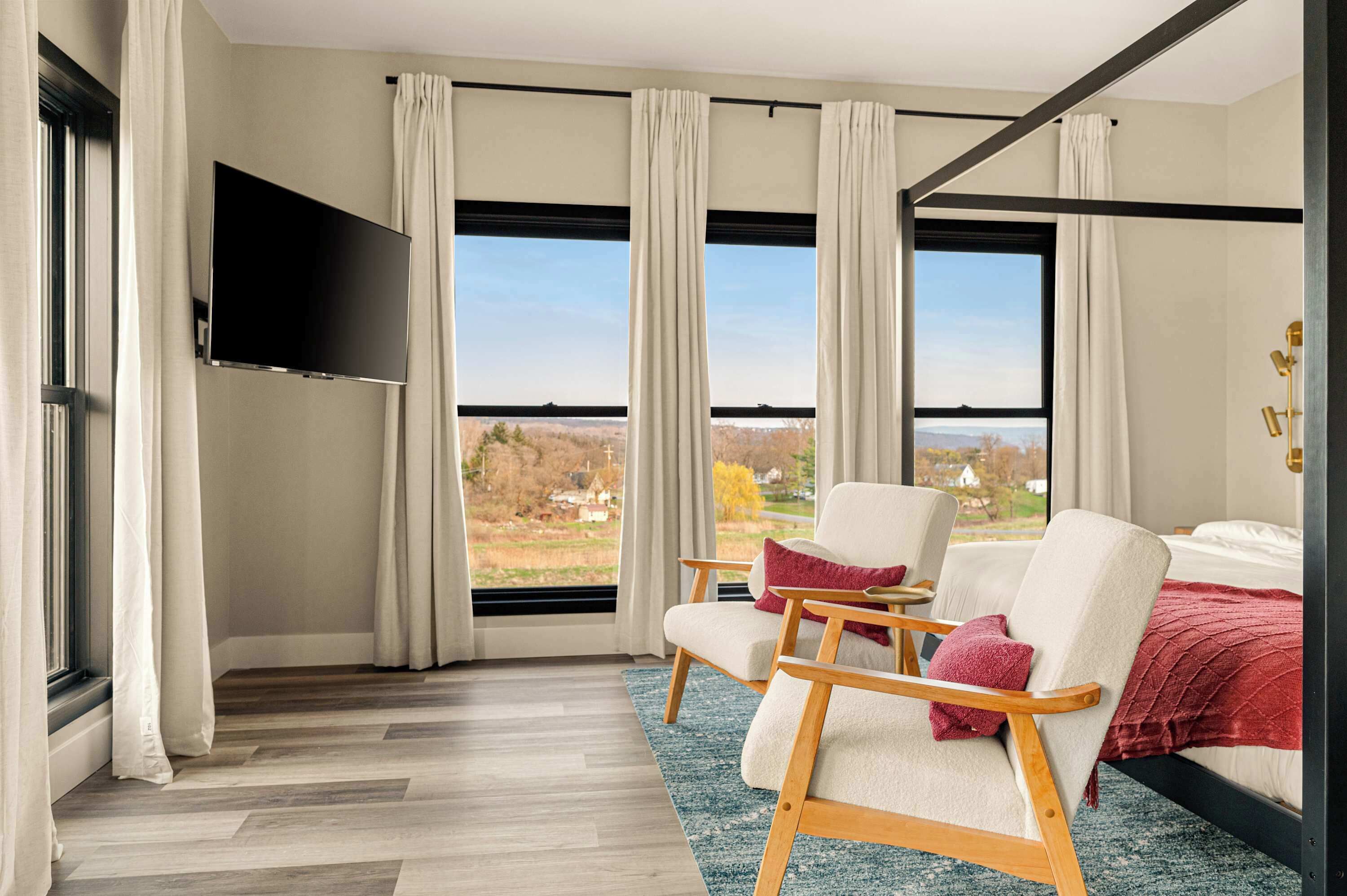 5 dormitorios, tabla de planchar con plancha, cuna de viaje y wifi