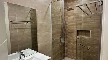 Condo, Balcony, City View | Bathroom | Free toiletries, soap, toilet paper