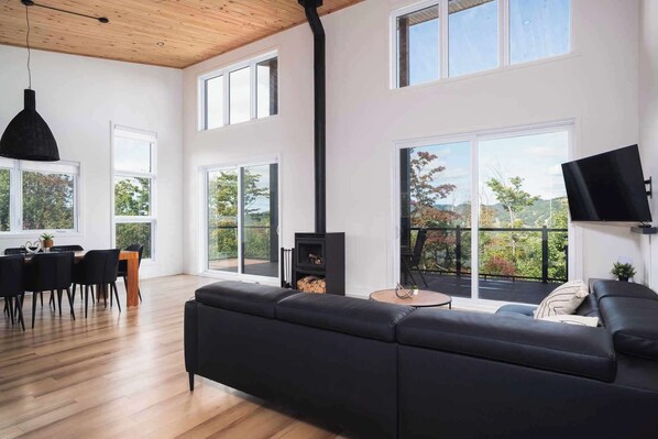 TV, fireplace, stereo